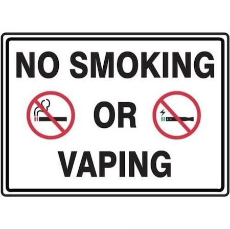 Accuform NO SMOKING SIGN NO SMOKING OR MSMK560VP MSMK560VP